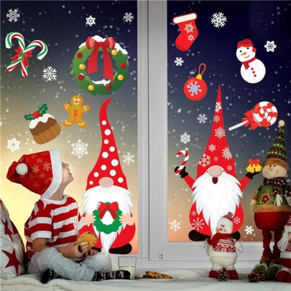 Christmas Window Clings Christmas Window Clings 316PCS Stickers, 8 Sheets - Picture 6 of 6